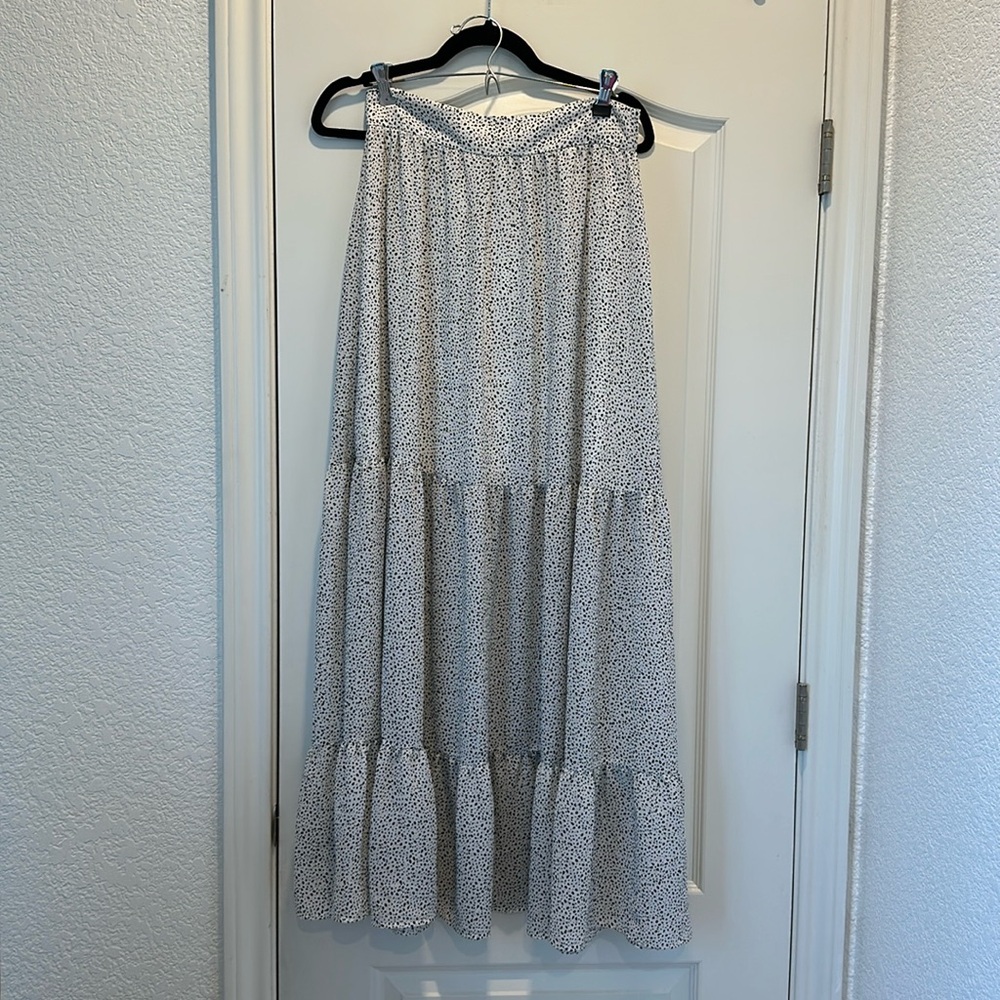 H&M tiered maxi skirt